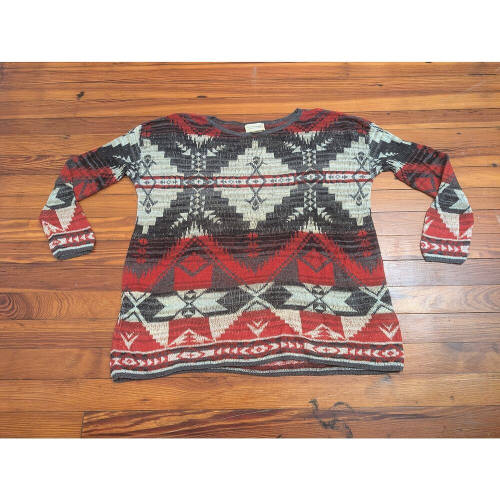 Denim & Supply Ralph Lauren Aztec Indian Pattern Womens Size L Light Sweater.